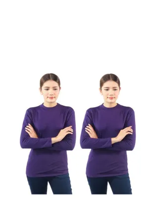 เสื้อแขนยาวลองจอนห์นฮีทเท็คกันหนาว (2 ชิ้น)  - 2 Pieces Turtleneck  Heattech Long Johns T-Shirt NO.L013-T