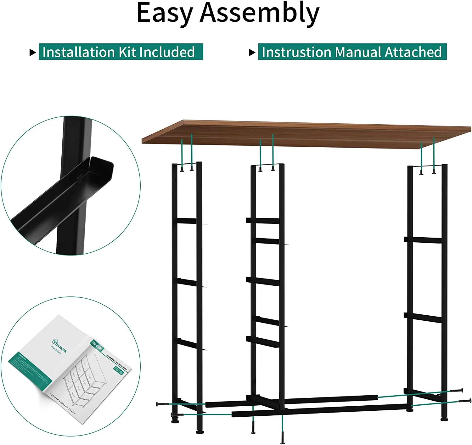7 Drawers Steel Frame Fabric Storage Tower