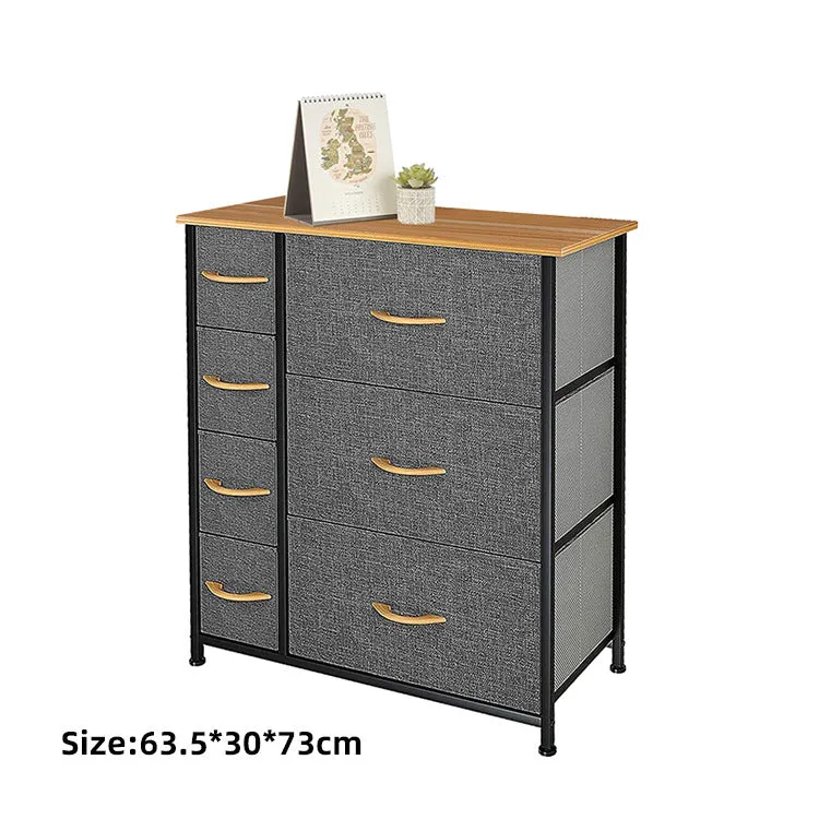 7 Drawers Steel Frame Fabric Storage Tower