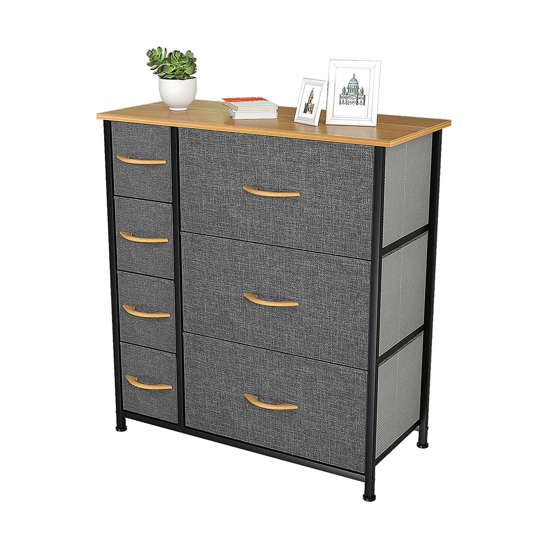 7 Drawers Steel Frame Fabric Storage Tower