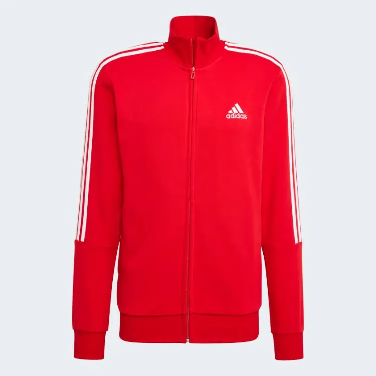 Adids Aeroready Essentials 3-Stripes Track Suit Blood Red/Heather Grey
