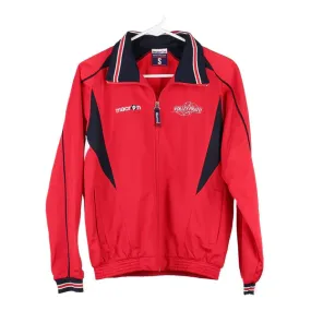 Age 11-12 Macron Track Jacket - Small Red Polyester