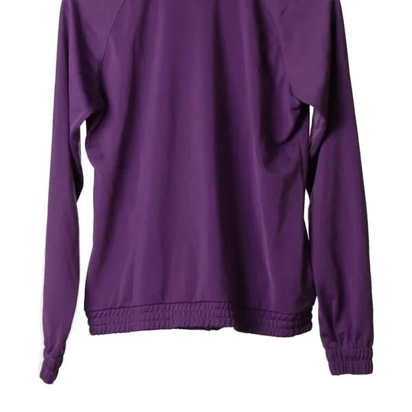 Age 13-14 Champion Track Jacket - XL Purple Polyester