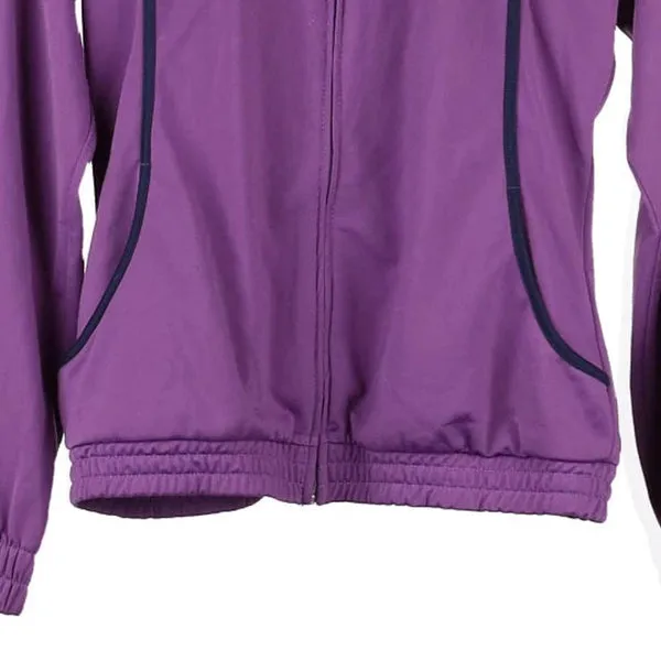 Age 13-14 Champion Track Jacket - XL Purple Polyester