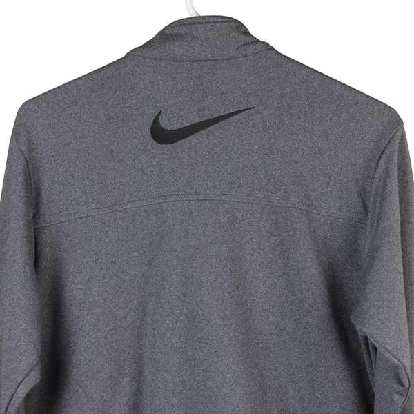 Age 14-16 Nike Track Jacket - Large Grey Polyester