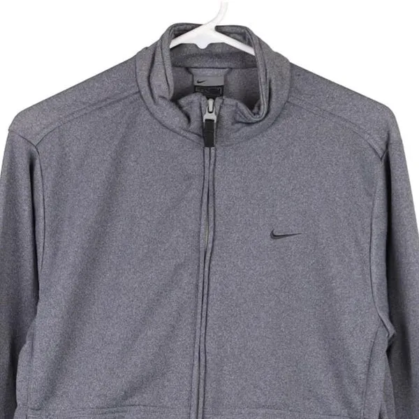 Age 14-16 Nike Track Jacket - Large Grey Polyester