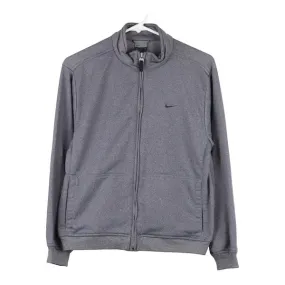 Age 14-16 Nike Track Jacket - Large Grey Polyester