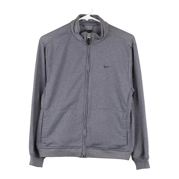 Age 14-16 Nike Track Jacket - Large Grey Polyester