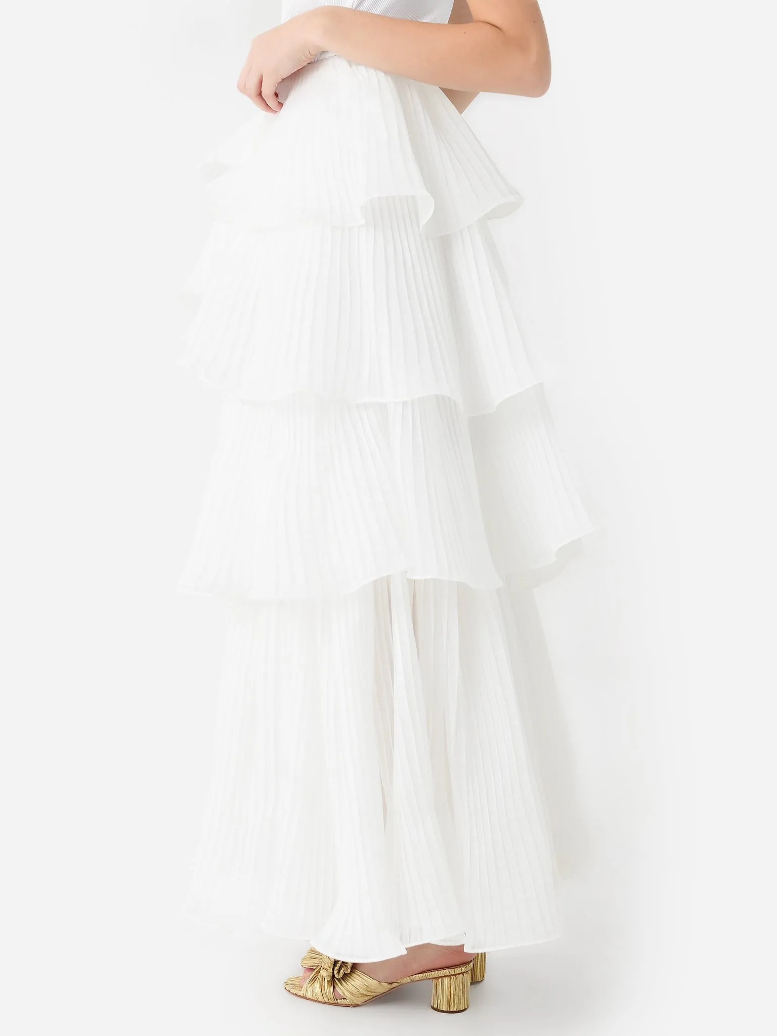 AJE Women's Cosmos Tiered Maxi Skirt