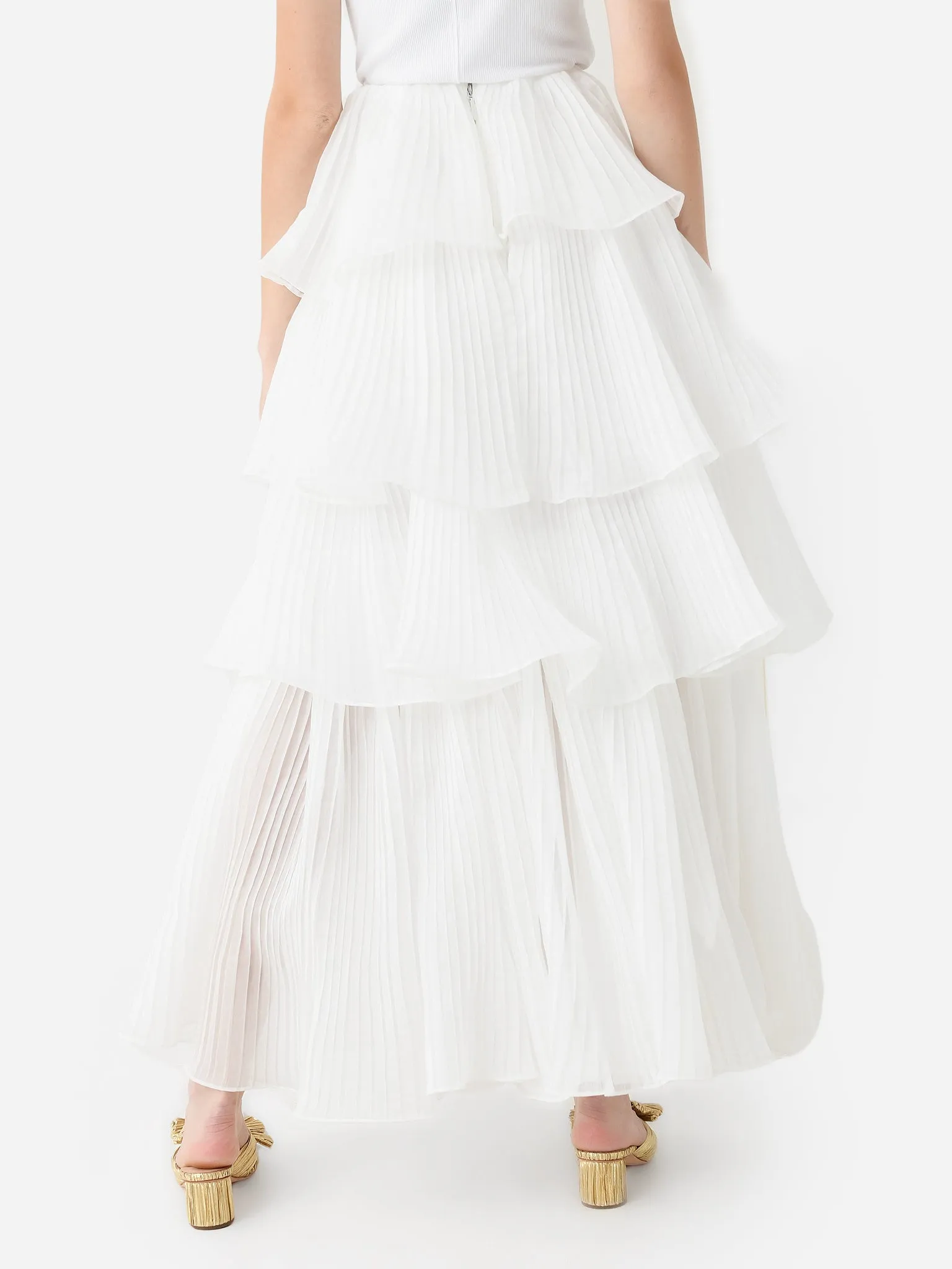 AJE Women's Cosmos Tiered Maxi Skirt