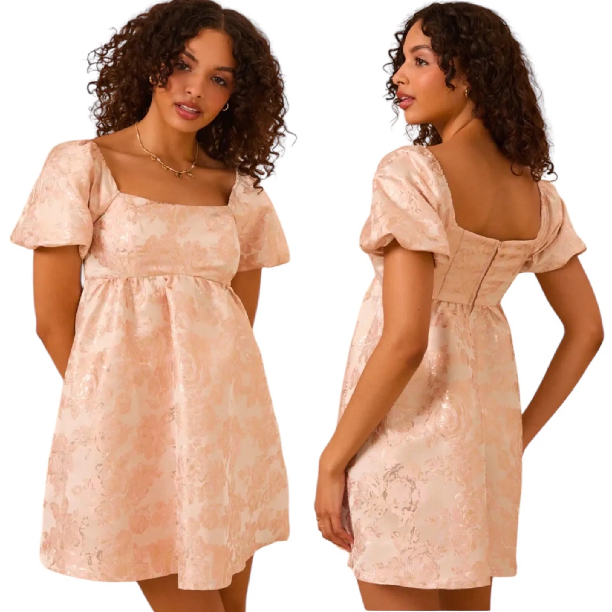 Altar’d State Fiona Jacquard Mini Dress