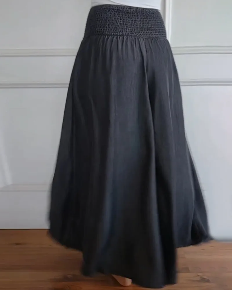 Annabelle - Casual high waist wide leg with pockets