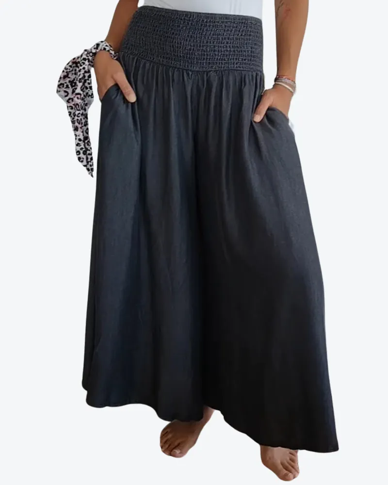 Annabelle - Casual high waist wide leg with pockets