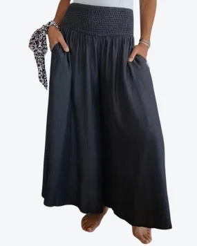 Annabelle - Casual high waist wide leg with pockets