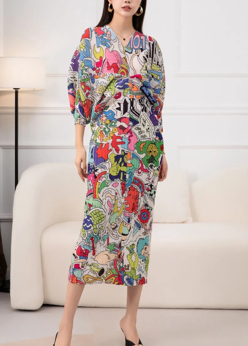 Autumn Winter Party Temperament Loose Sleeve Dress