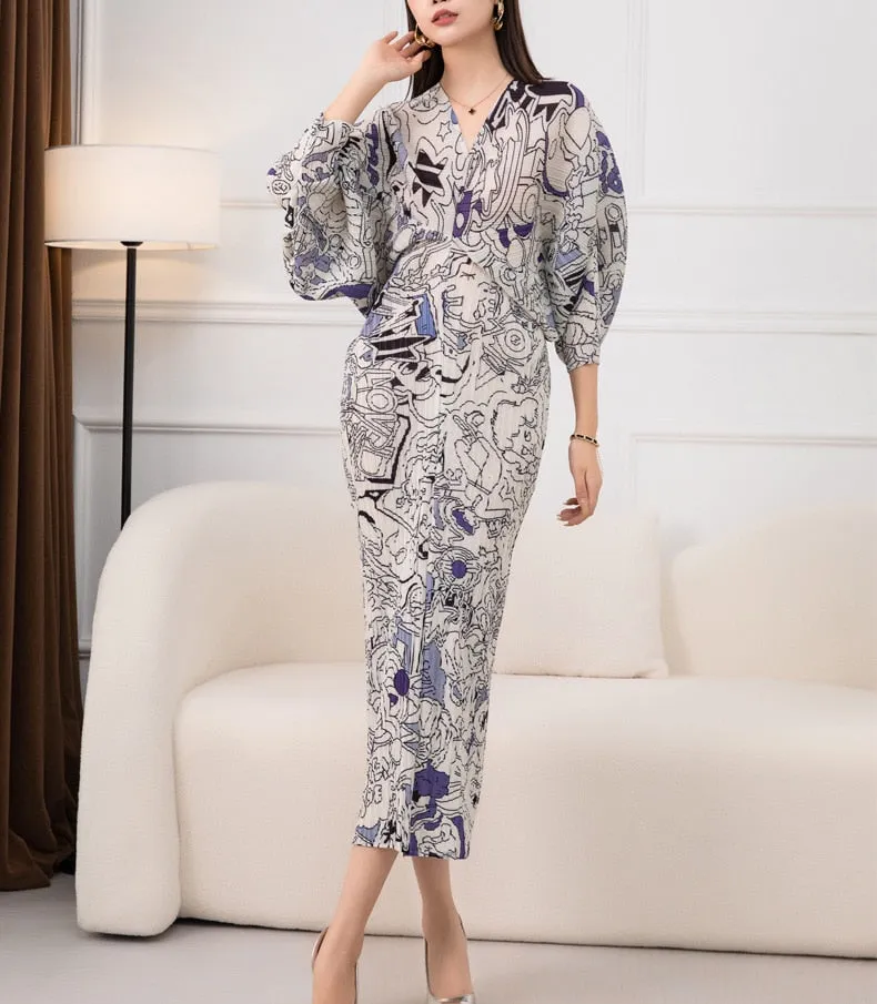 Autumn Winter Party Temperament Loose Sleeve Dress