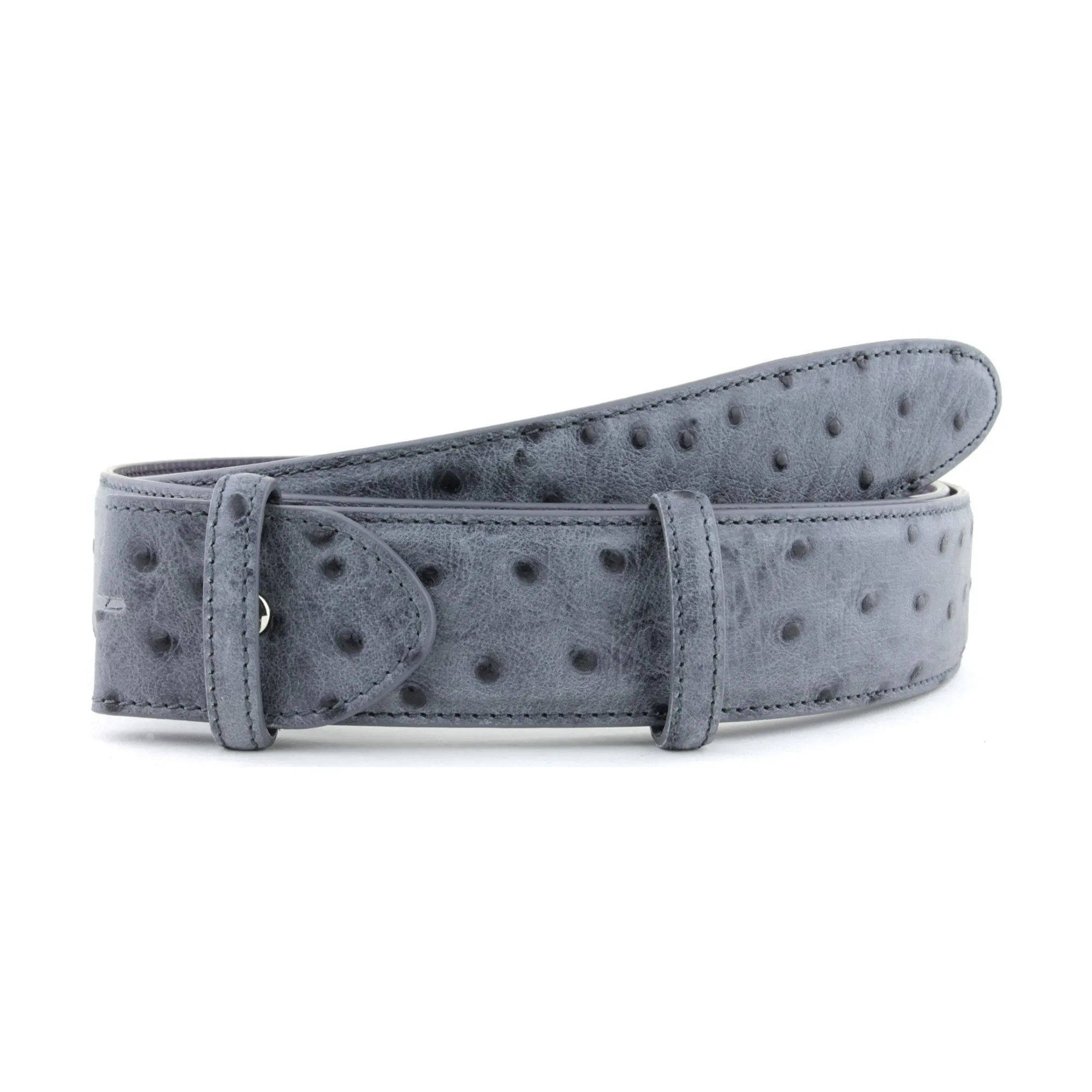 Bacall Mock Ostrich Quill Effect Belt Strap