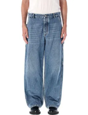 BOTTEGA VENETA Vintage Indigo Cargo Denim Pants for Men