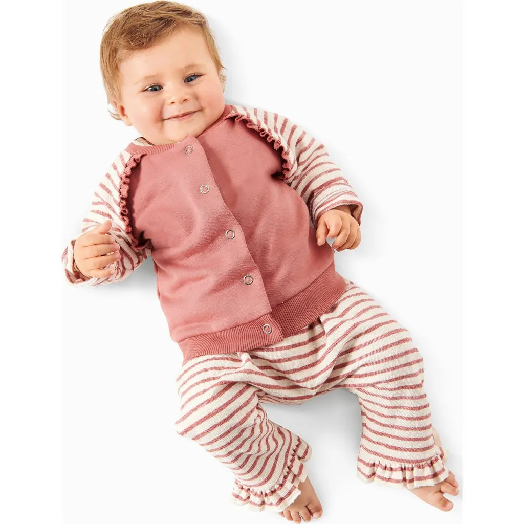 Burda Style Pattern 9297 Babies' Sweatjacket - Raglan Sleeve Jacket with Stand Collar - Pull-on Trousers / Pants