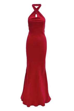 CILLA SLIP DRESS IN ROUGE