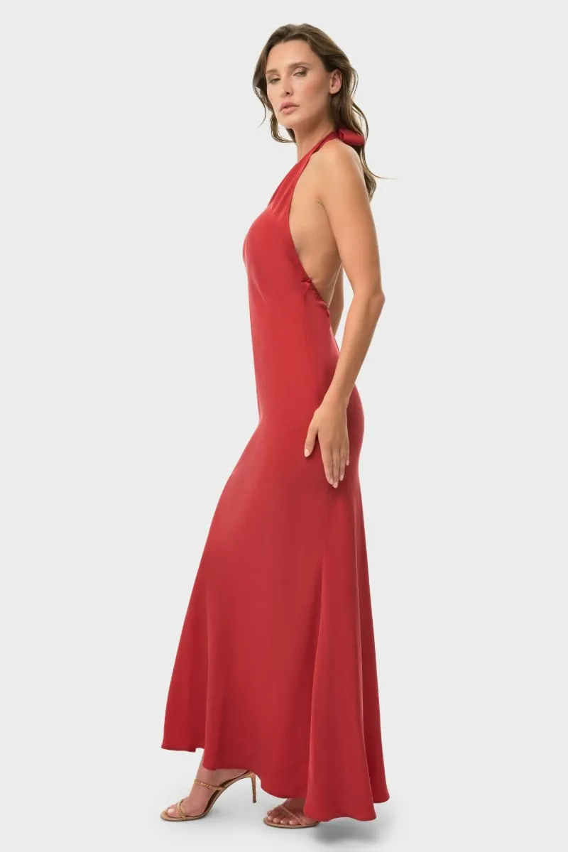CILLA SLIP DRESS IN ROUGE