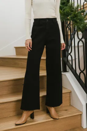 Darian Wide Leg Jeans in Black - FINAL SALE