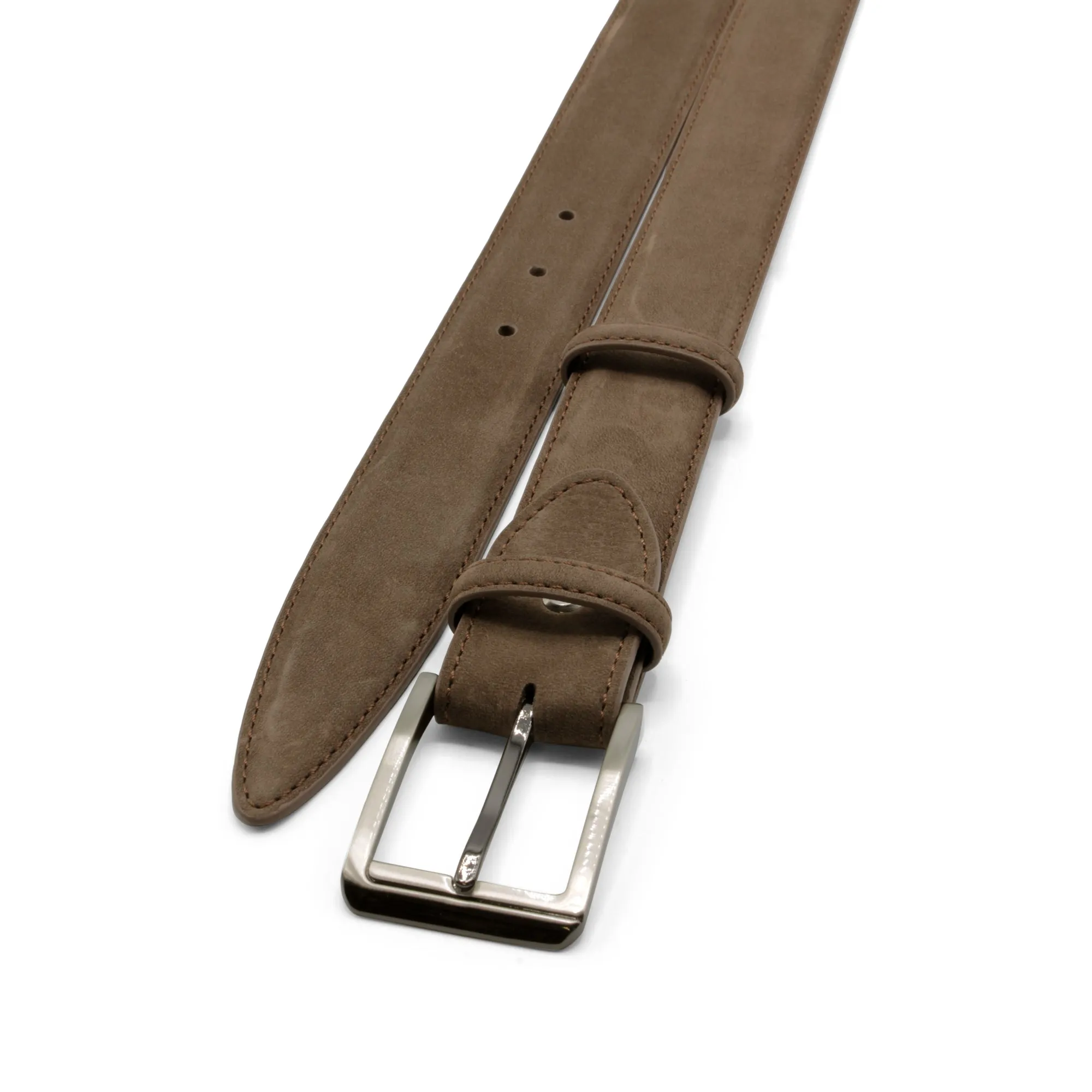 Dark Brown Classic Nubuck Belt