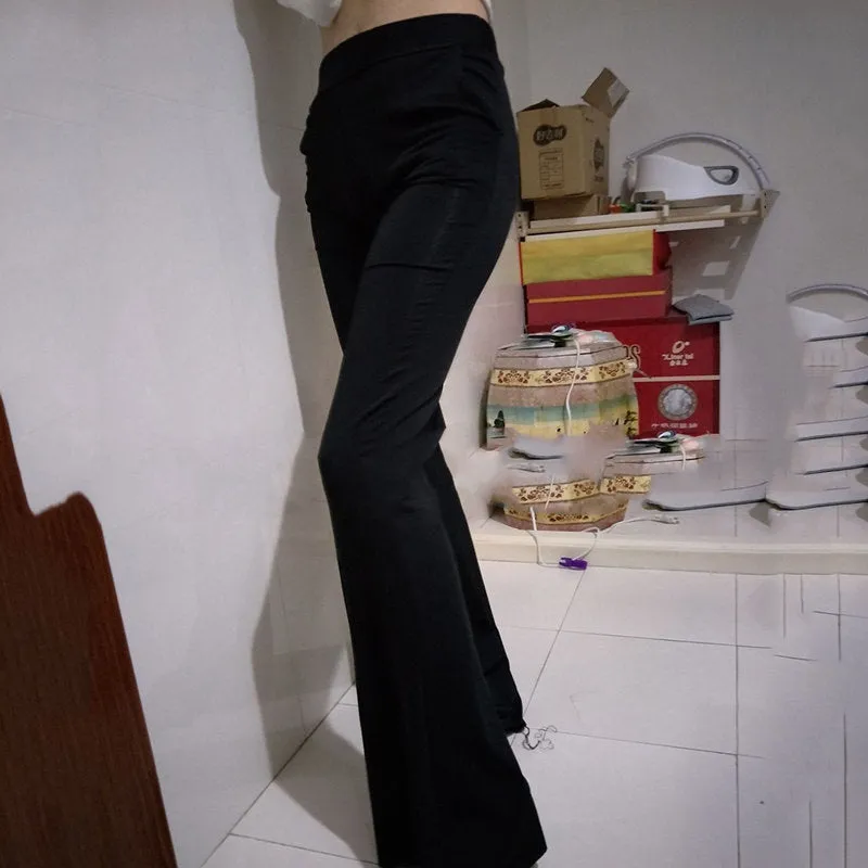 Elegant Striped High Waist Pants