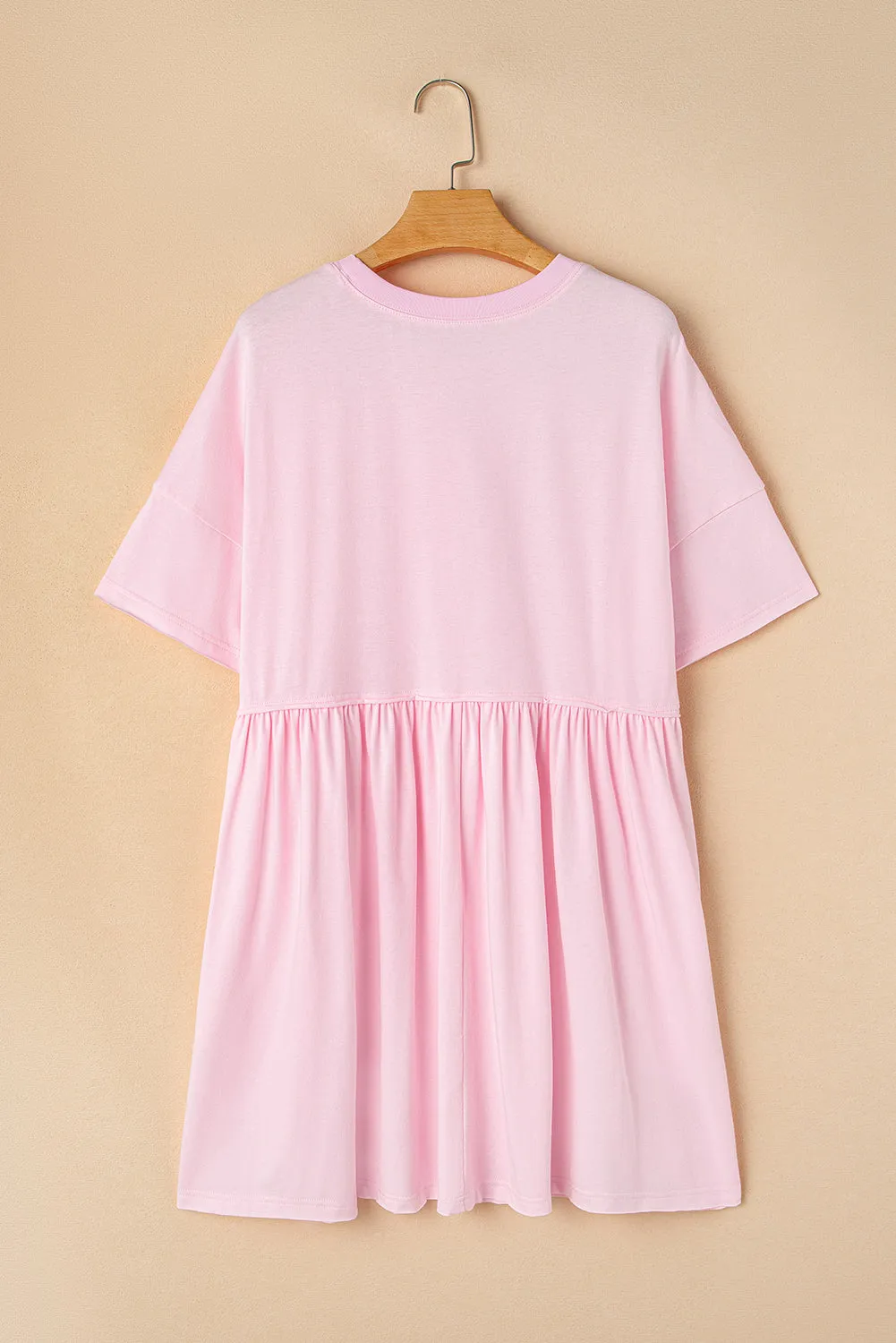 Estella Pocketed Raw Edge Babydoll Dress