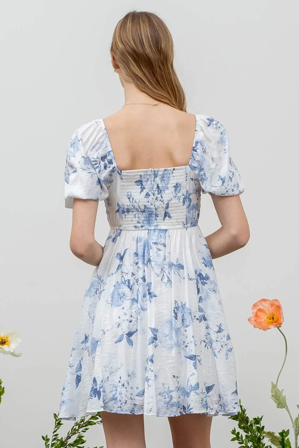 Floral Babydoll Mini Dress