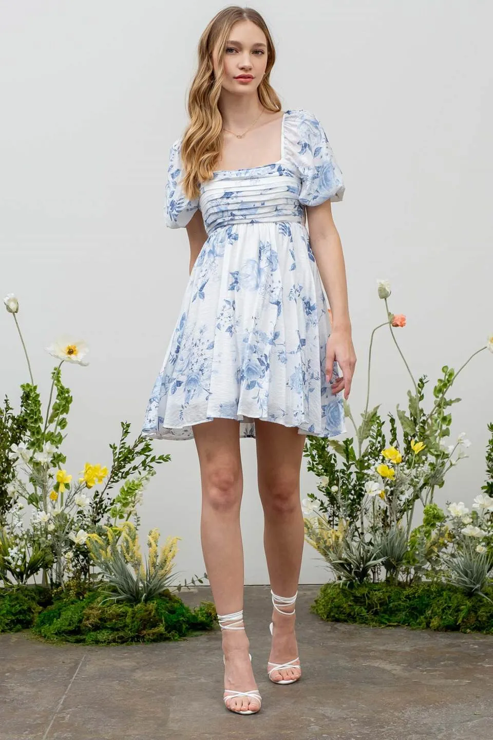Floral Babydoll Mini Dress