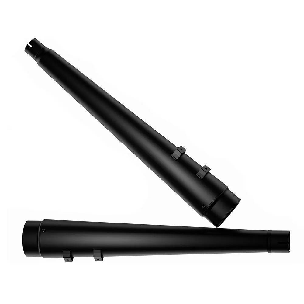 For 2017-UP Harley Davidson touring 4.4 inch Black megaphone slip on mufflers