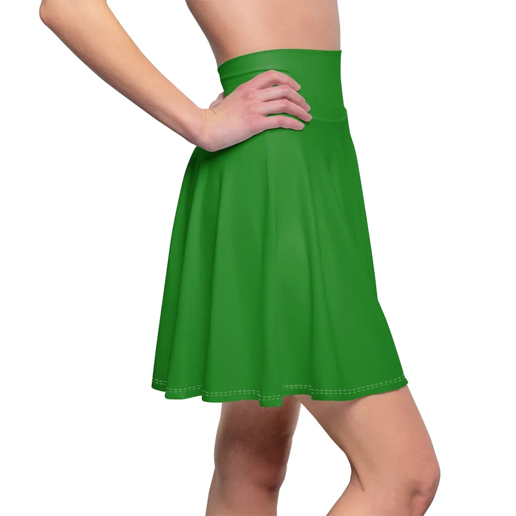 Forest Green Skater Skirt