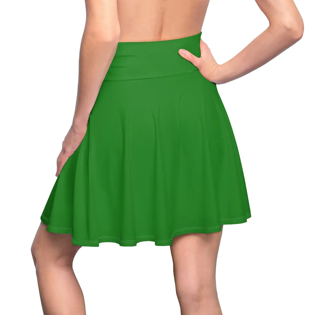 Forest Green Skater Skirt