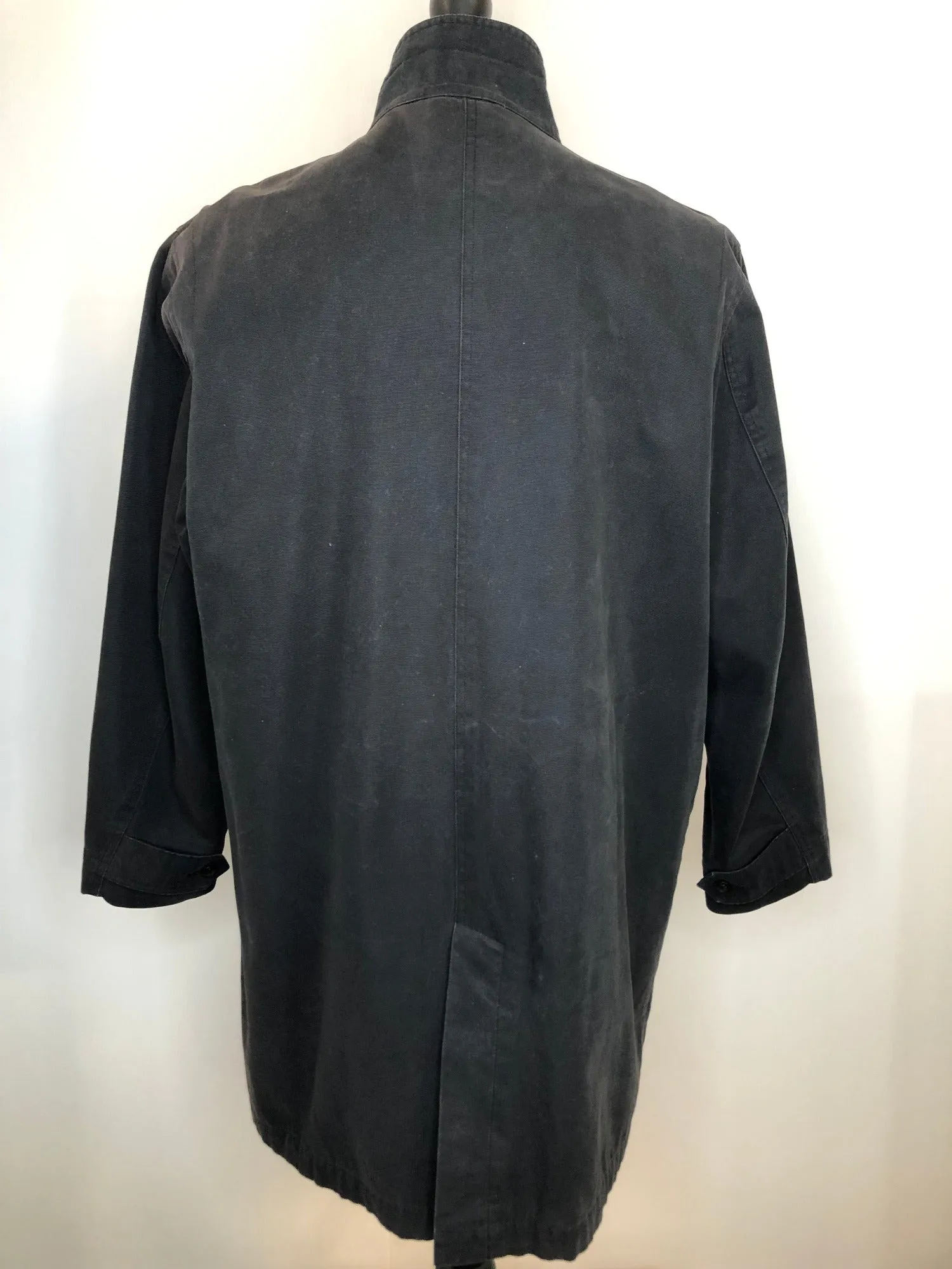 Fred Perry Longline Coat in Black - Size M