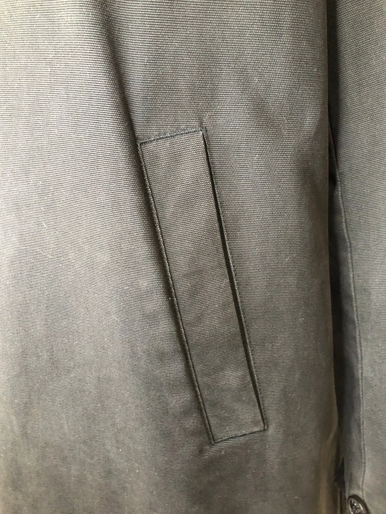 Fred Perry Longline Coat in Black - Size M