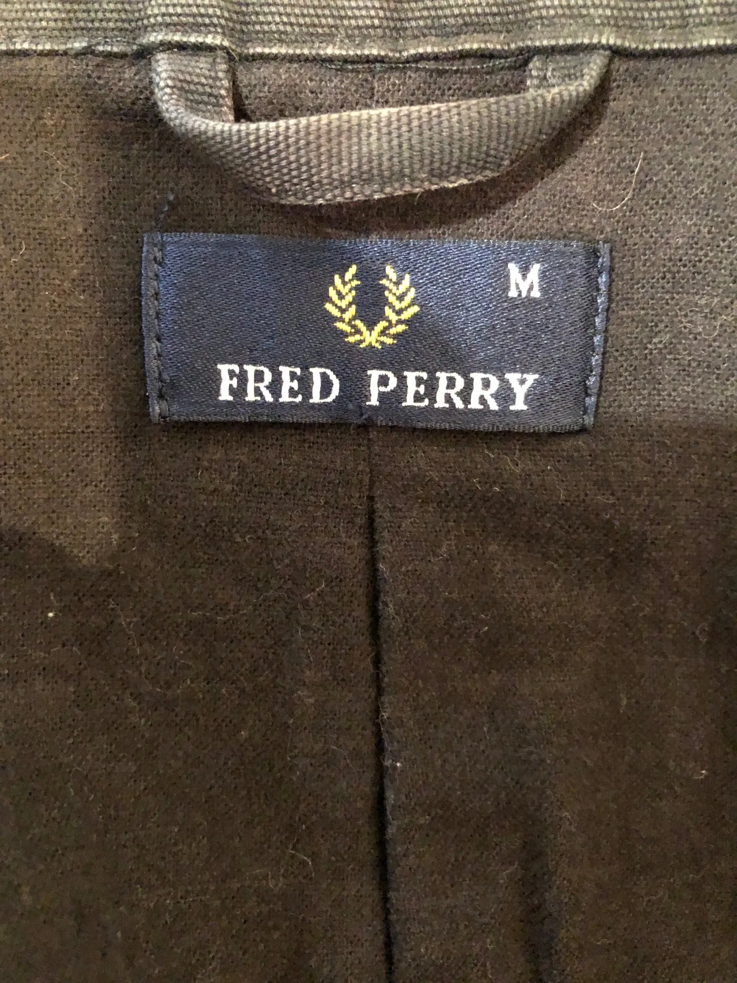 Fred Perry Longline Coat in Black - Size M