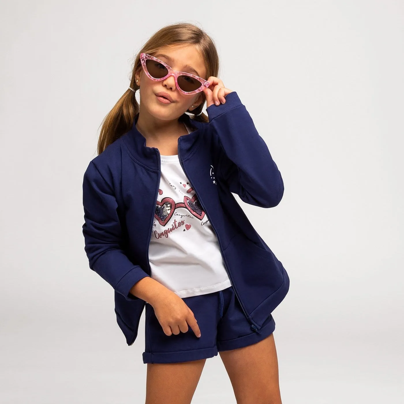 Girl's Navy Sport Jacket