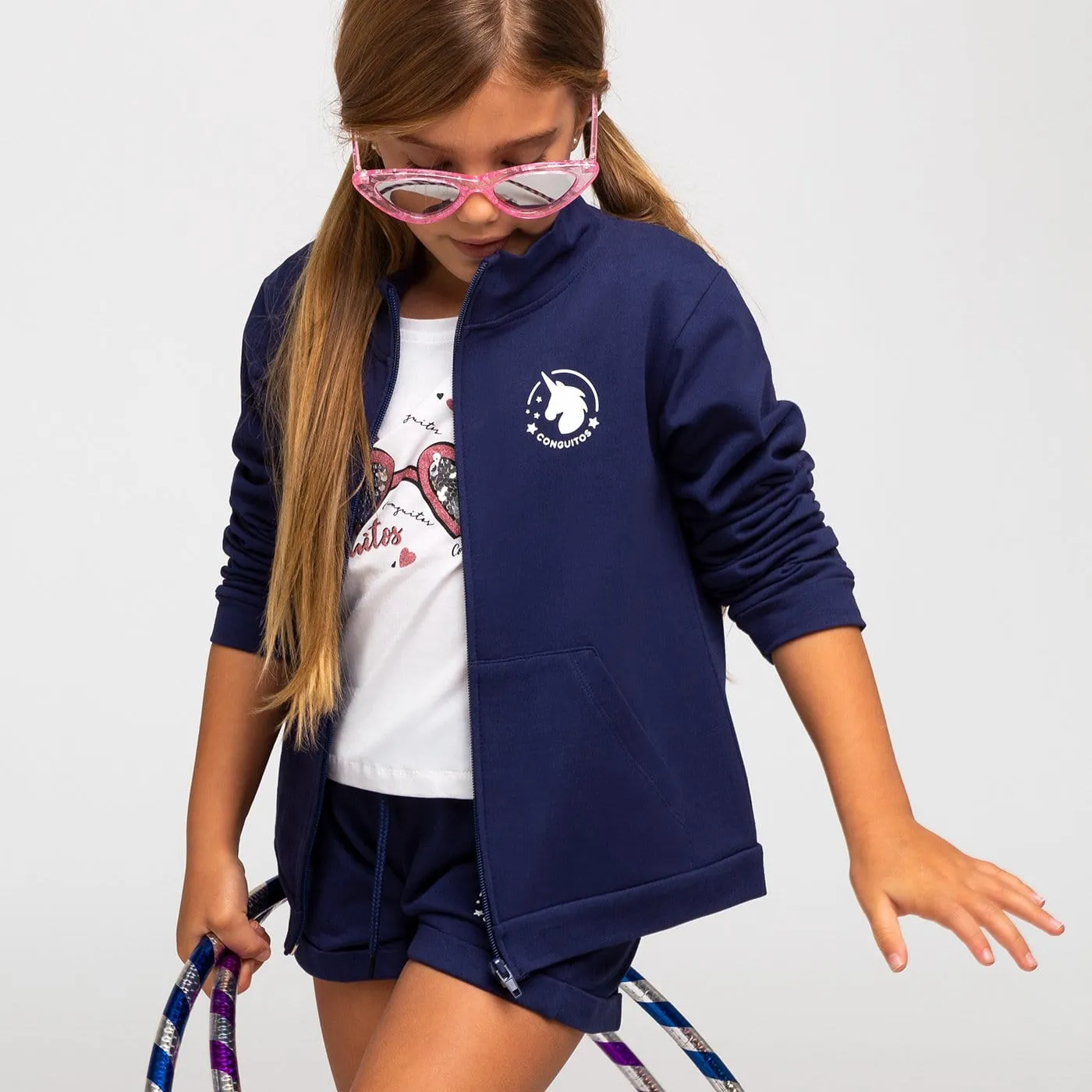 Girl's Navy Sport Jacket