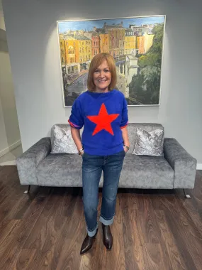 GRACE Blue Star Sweater