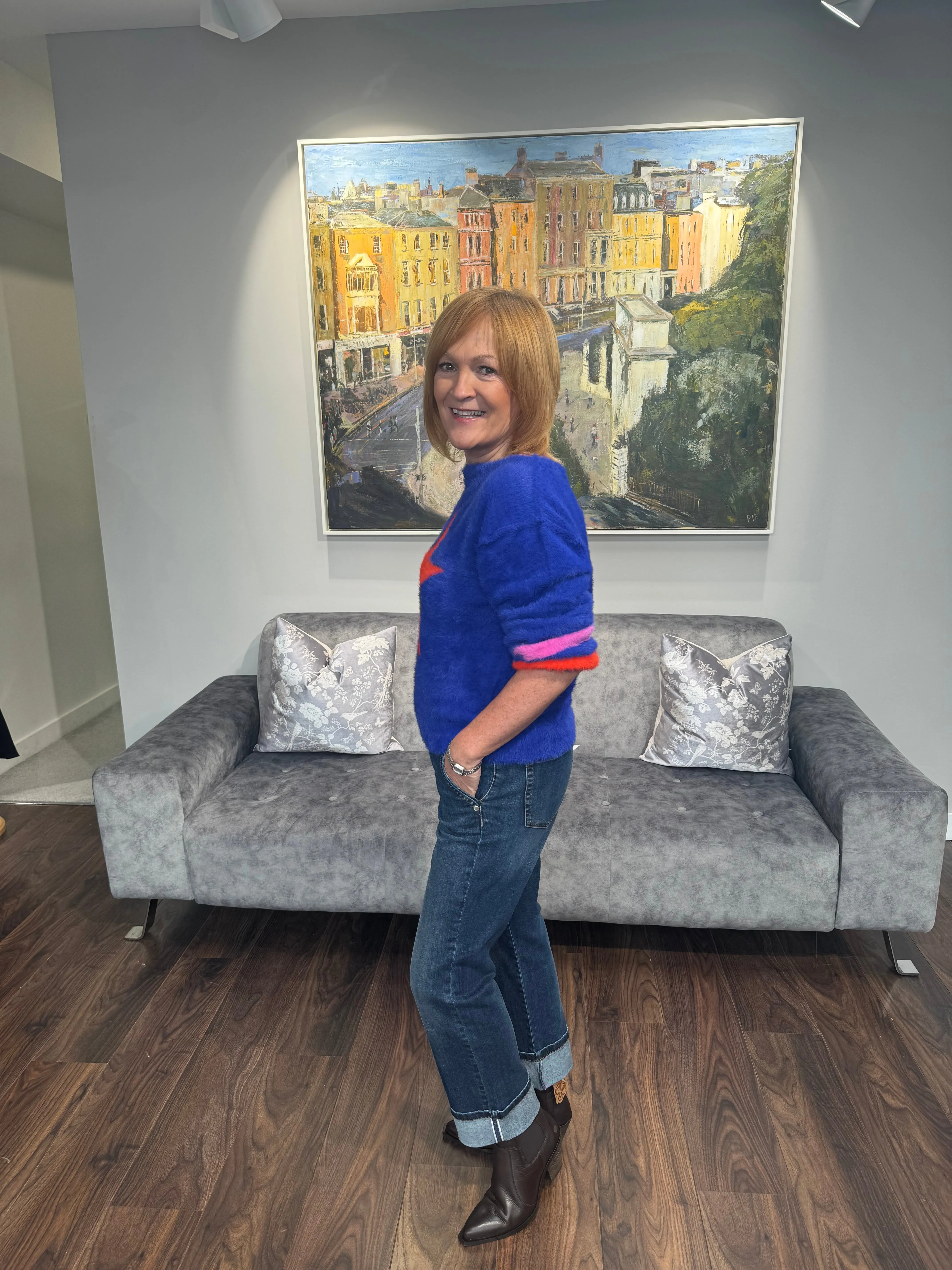 GRACE Blue Star Sweater