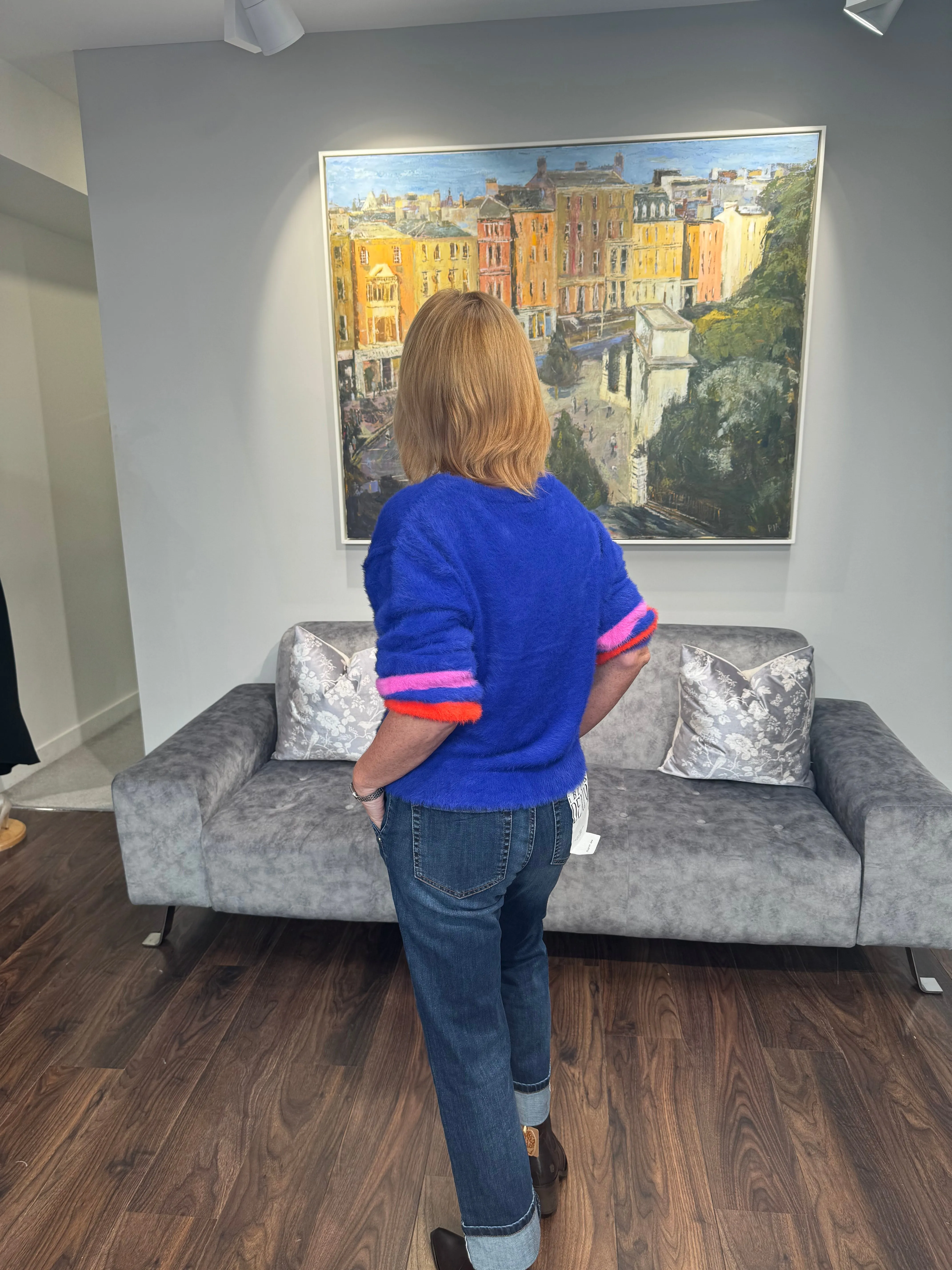 GRACE Blue Star Sweater