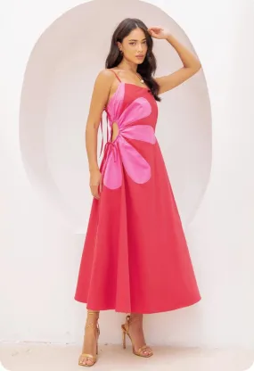 Groovy Petal Midi Dress