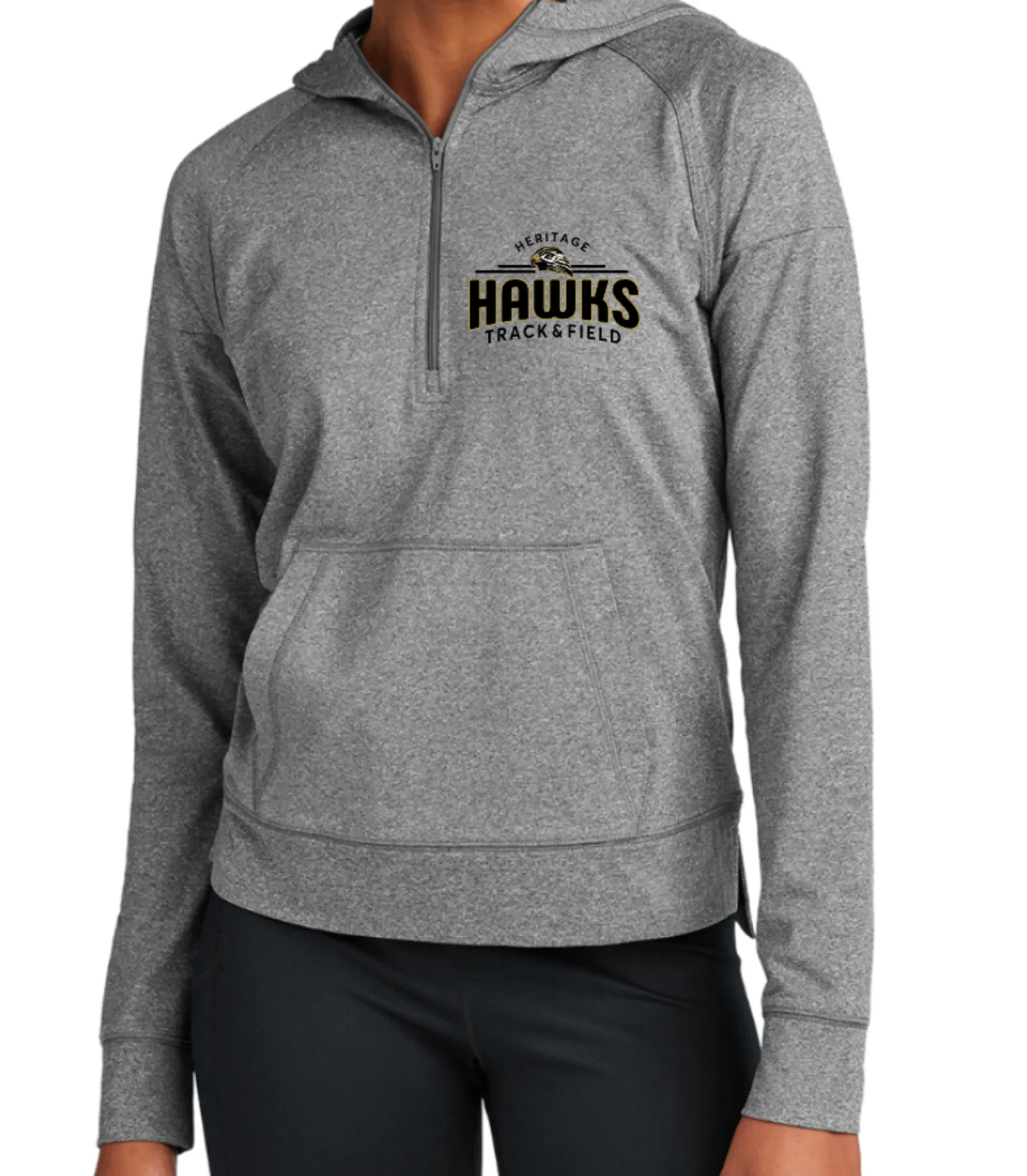 HAWKS LADIES' ONLY DRIFIT 1/2 Zip Hooded Jacket