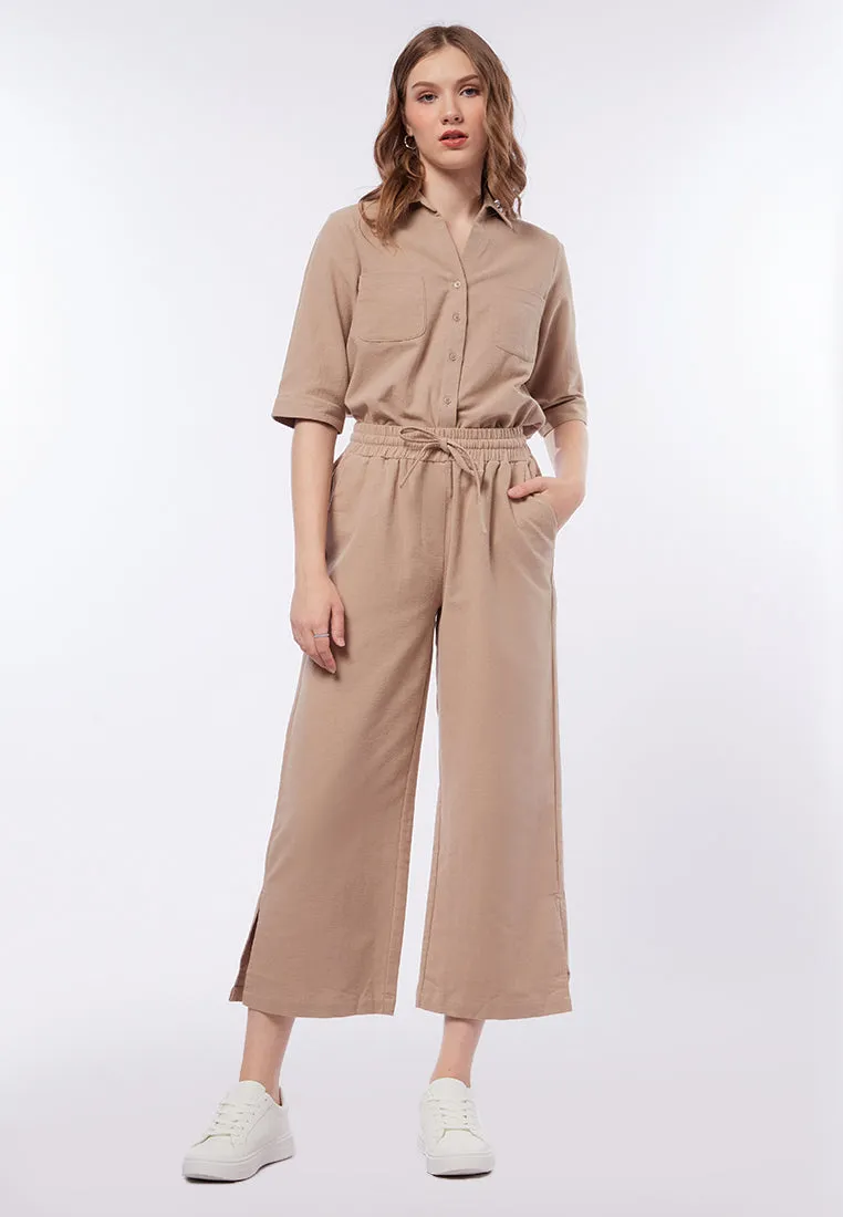 High Waist Drawstring Pants