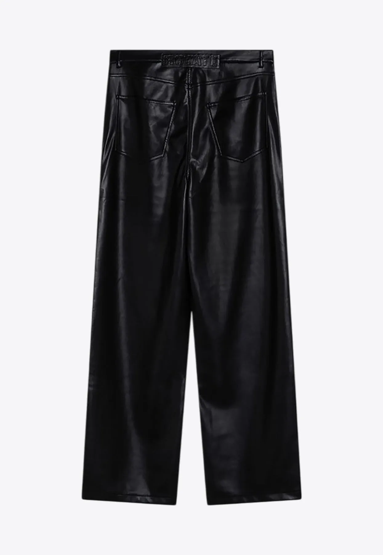 High-Waist Faux Leather Pants
