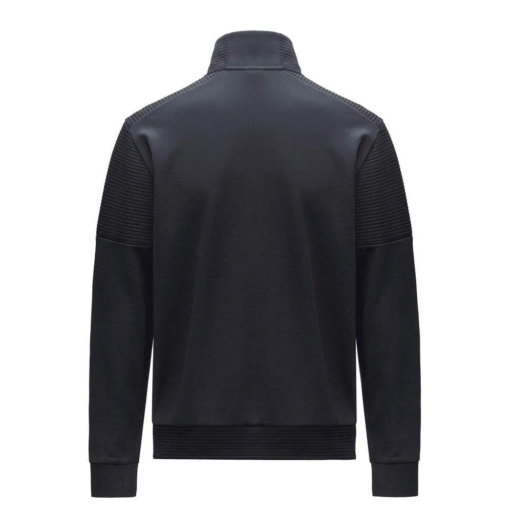 Hugo Boss Green Men's Skaz Ribbed Zip Up Track Sweatshirt Jacket