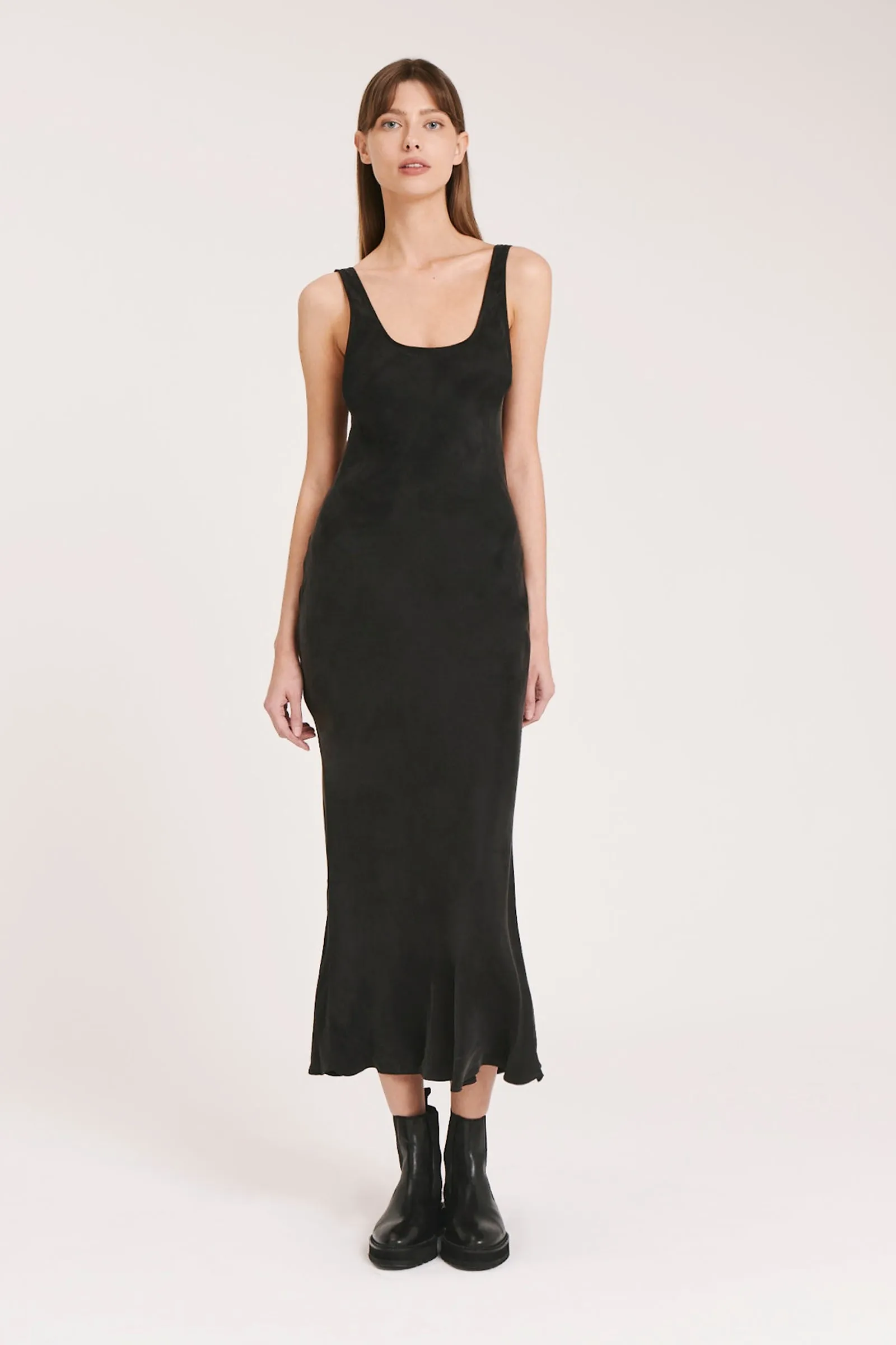 INES CUPRO SLIP DRESS
