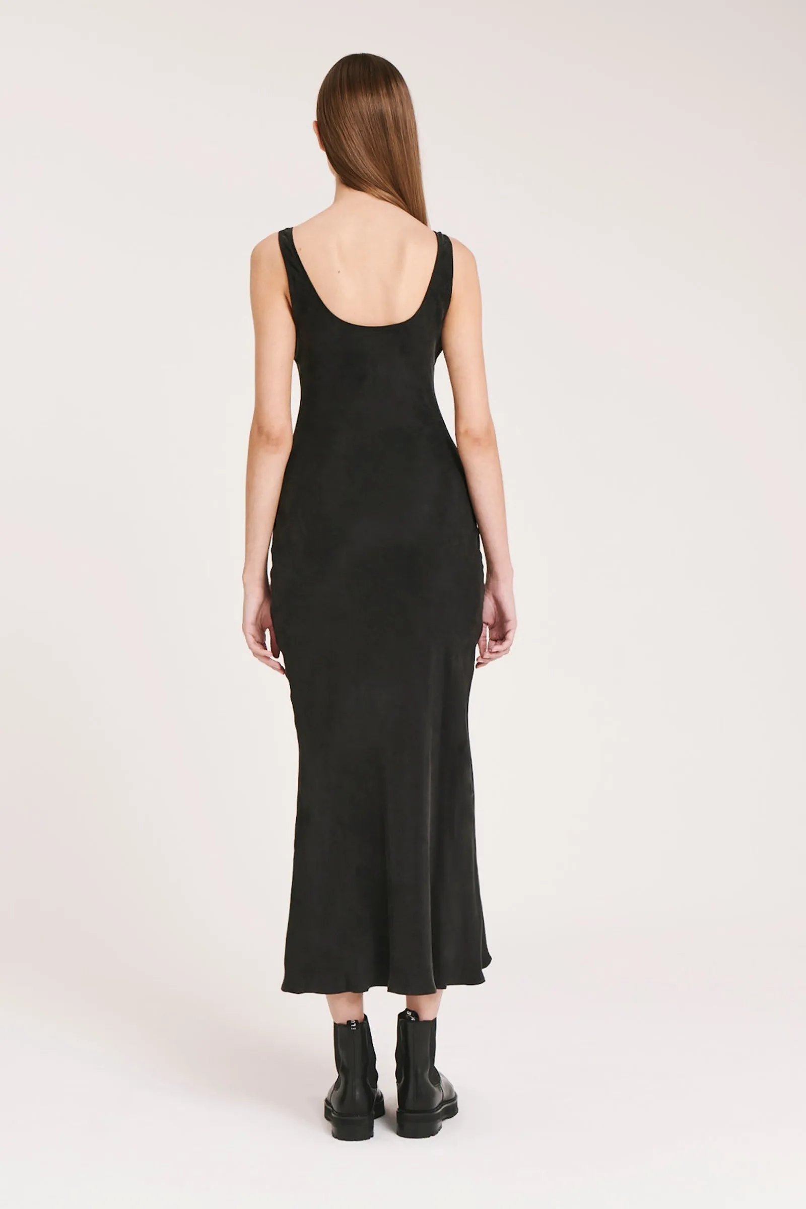 INES CUPRO SLIP DRESS