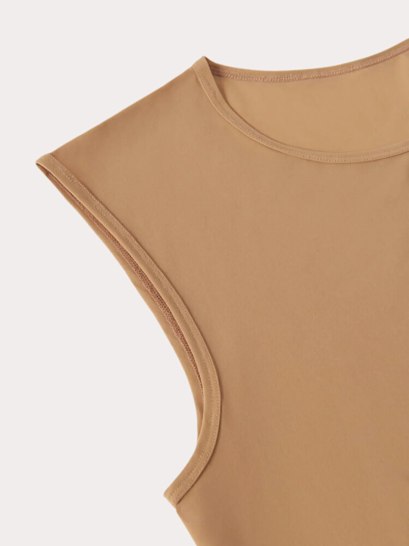 Jersey Slip Dress - Medium Beige